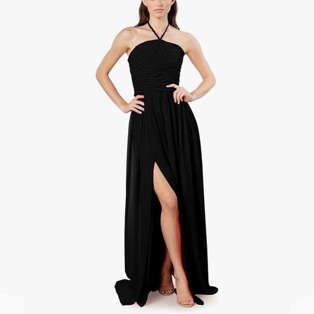 Dress the Population Aura Fit and Flare Maxi Dress